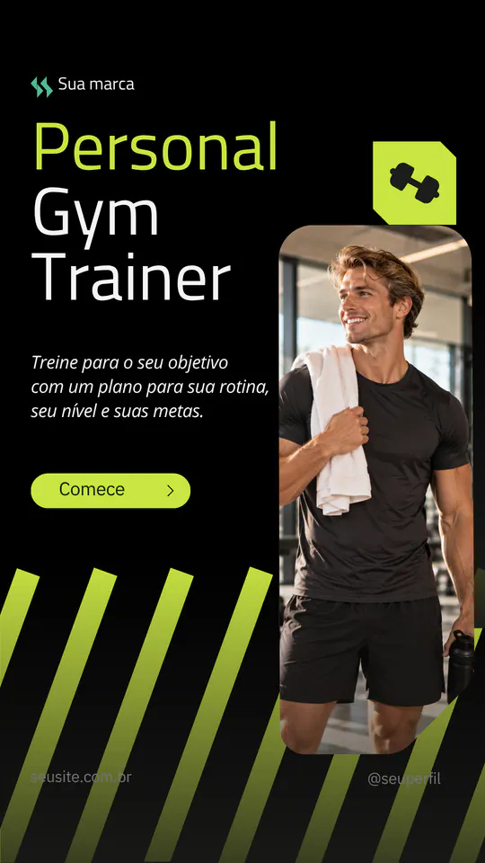 Arte 30 — Personal — template editável no Canva