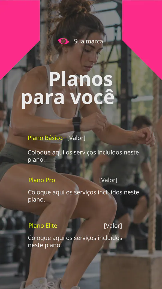 Arte 13 — Gym Membership — template editável no Canva